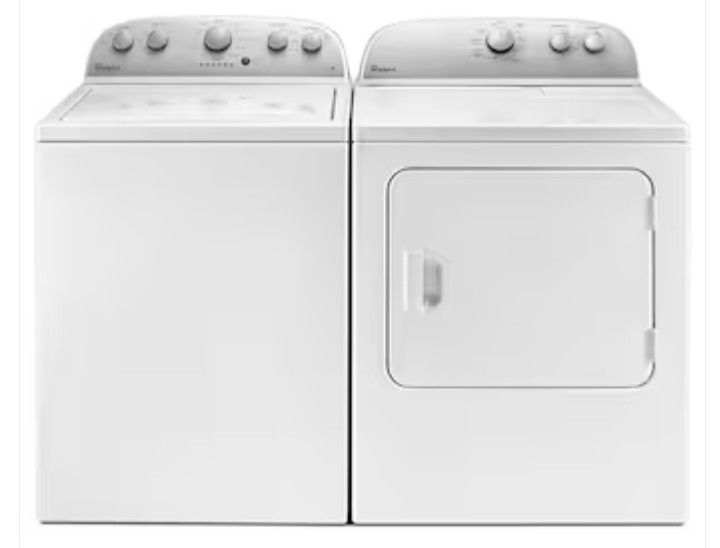 WHIRLPOOL HIGH EFFICIENCY MATCHING WASHER AND DRYER COMBO  