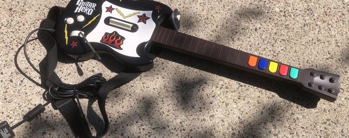 Guitar Hero PSLGH Gibson Octane Red Black SG Controller Playstation 2 PS2
