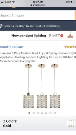 Cristal ceiling modern light