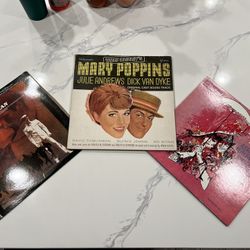 Vintage Vinyl LP Bundle – Mary Poppins, My Fair Lady + An Officer And A Gentleman Classic Soundtrack