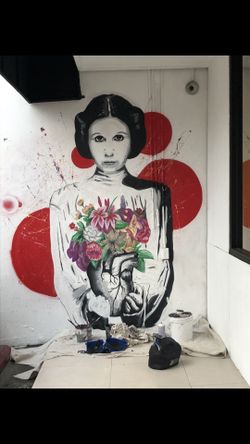 Hand painted mural