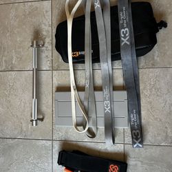 X3 Bar Force Smart Gym + Large Squat Belt 