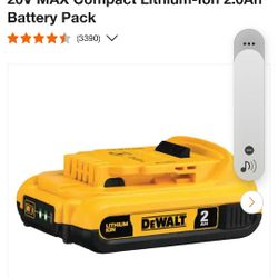 Dewalt battery 20v max compact