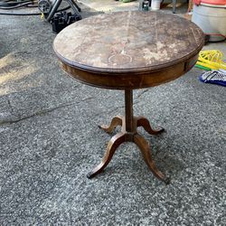 Antique Small Side Corner Round Table