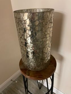 Vase/candle holder, Cut Glass
