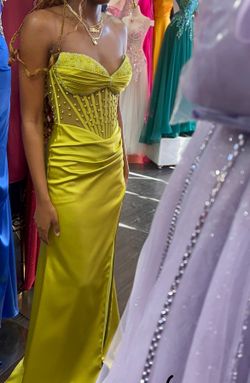 Prom dress- lime green