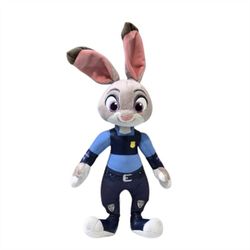 Disney Store Zootopia Movie Judy Hopps Bunny Rabbit Plush 16" Stuffed Animal