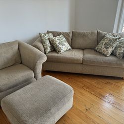 Sofa/ Chair and Ottoman 