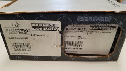 Front door handle set.