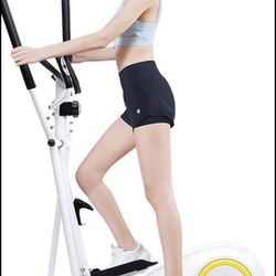 Doufit Elliptical Machine for Home Use, Eliptical Exercise Machine for Indoor Fitness Gym Workout, A