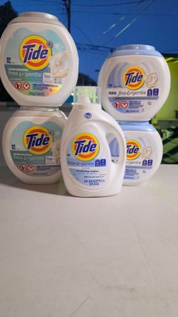 Tide Free & Gentle Laundry Bundle – 5 Items