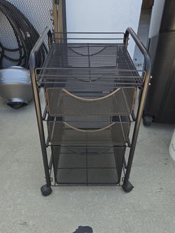 Rolling file cart
