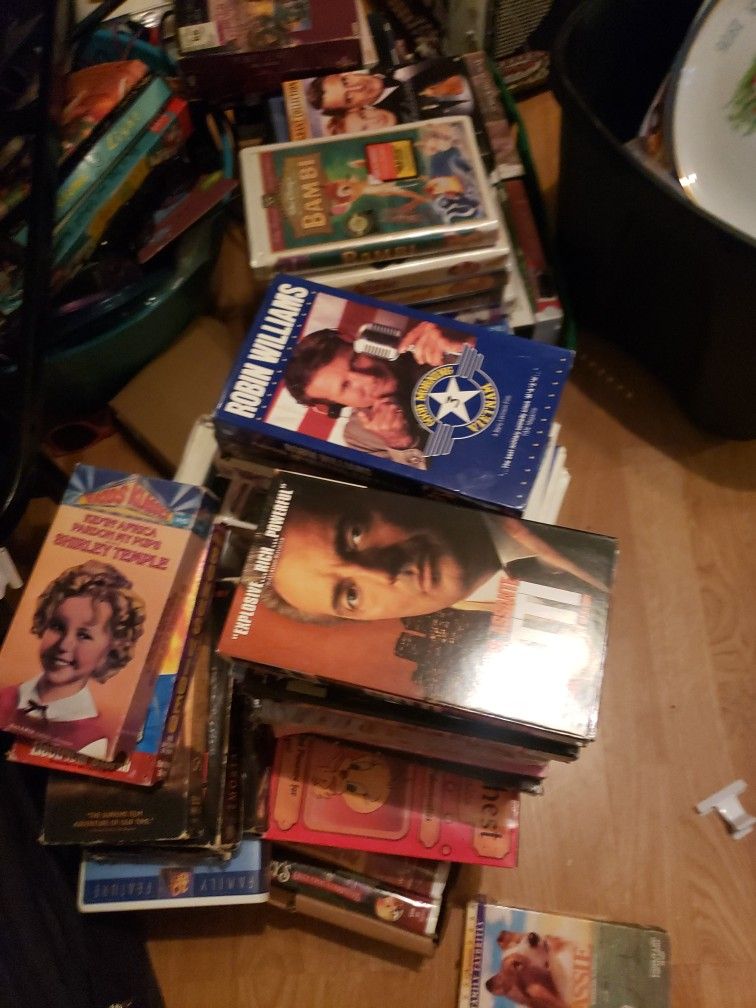 About 100 Vhs For 40 Bucks Come Get Them Before They Are Stored In The Dark !