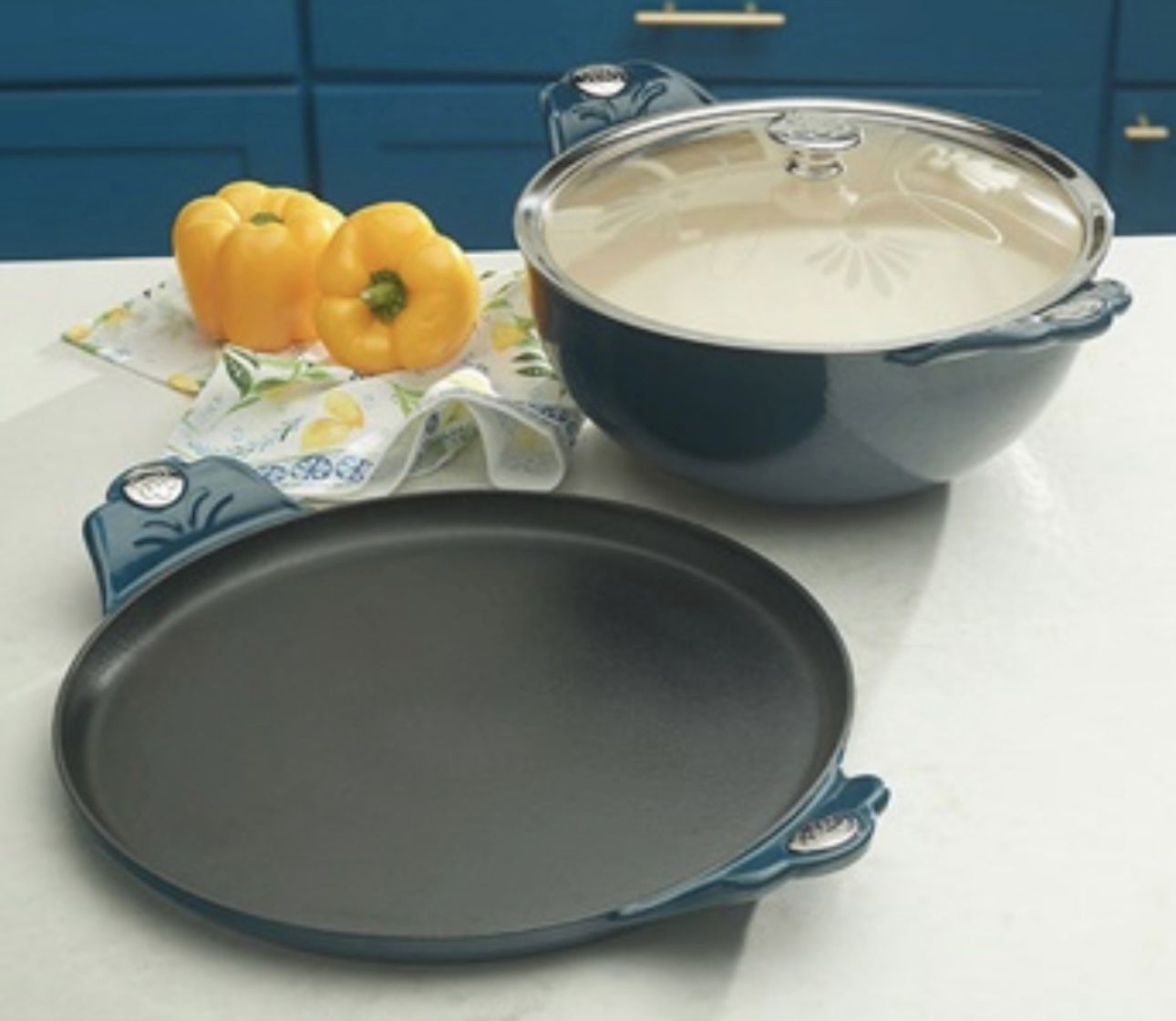 Princess House set cacerola 5.qt comal 13”