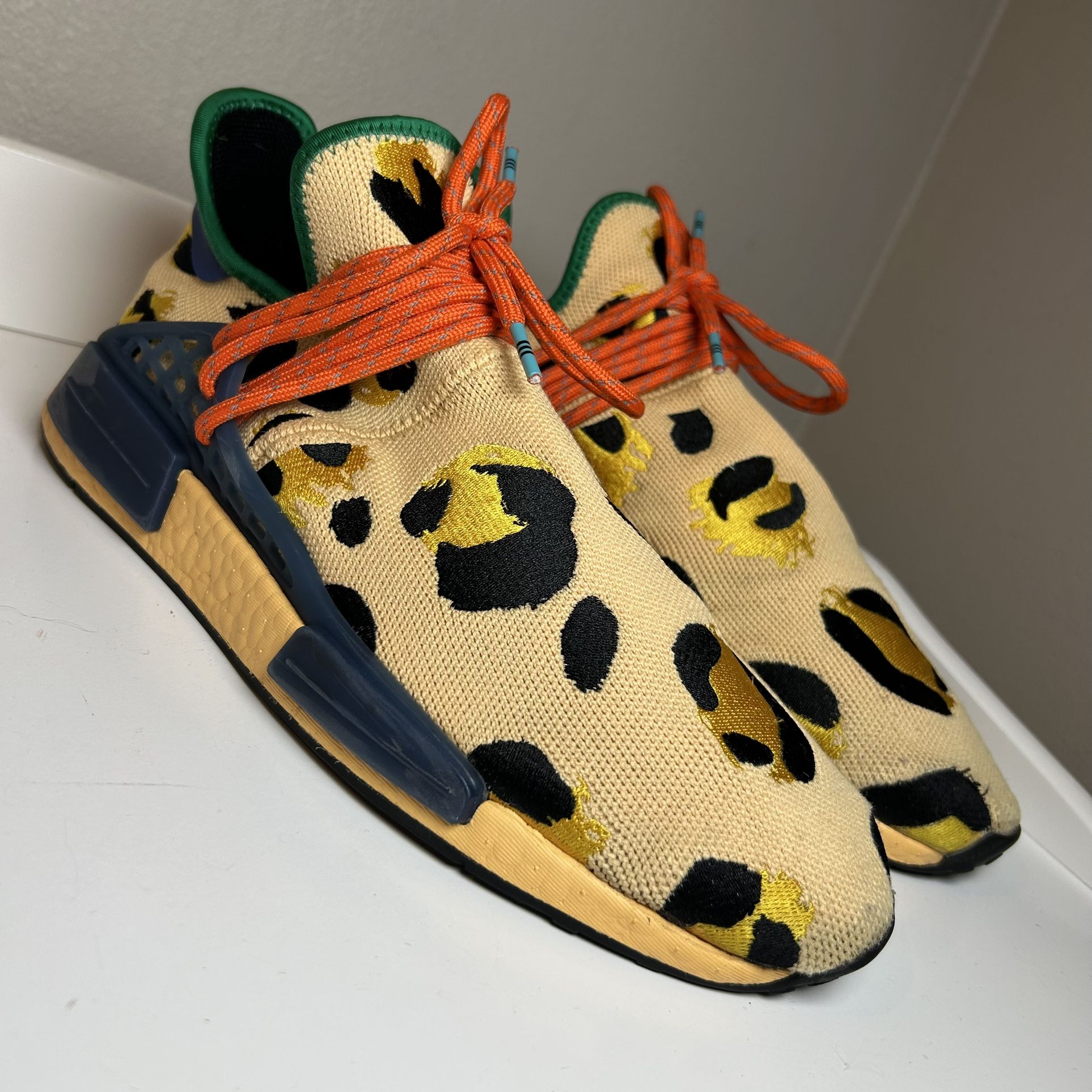 adidas gazelle silver green womens adidas NMD Hu Pharrell Animal Print Leopard Pulse Amber