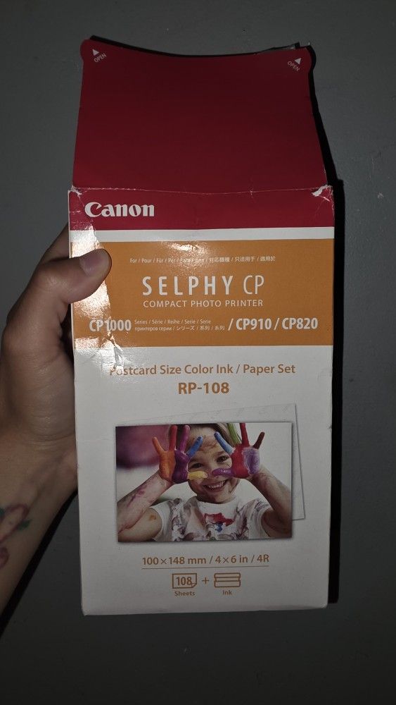 Postcard Size Color Ink/Paper Set for SELPHY CP Compact Photo Printers
