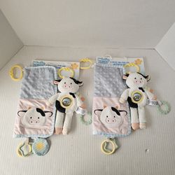 Magic Years Cow Activity Toy & Blanket Set NEW