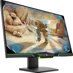 [TWO]   HP - 25x 24.5" LED FHD Gaming Monitors - Gray/Green