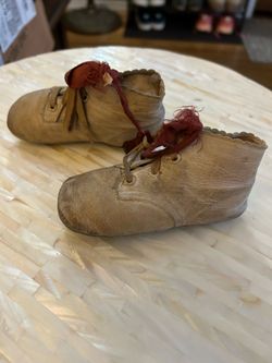 Antique Leather Baby Shoes