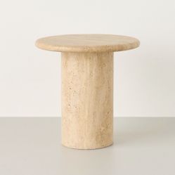 Large Round Travertine Accent Table - Hearth & Hand™ with Magnolia