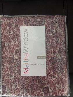 Martha Window Calais Paisley Rod-Pocket Panel 84in