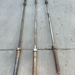 Olympic Bars 45lbs 7f $40 Each 