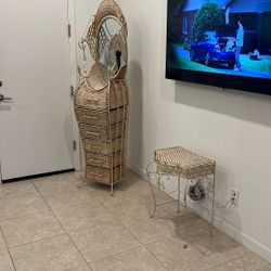 Heavy Wicker Dresser Like New