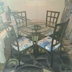 Glass Dining Room Table And Chairs