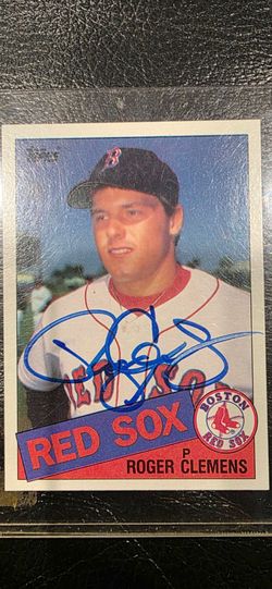 Roger Clemens Autographed Rookie Card