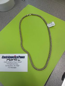 Necklace gold two-tones 14k 20in