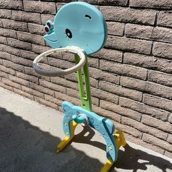 Price reduced -Toddler Slide + Basketball Hoop – Great Condition – Moving Sale