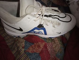 Nike Alpha Football Cleats White Blue