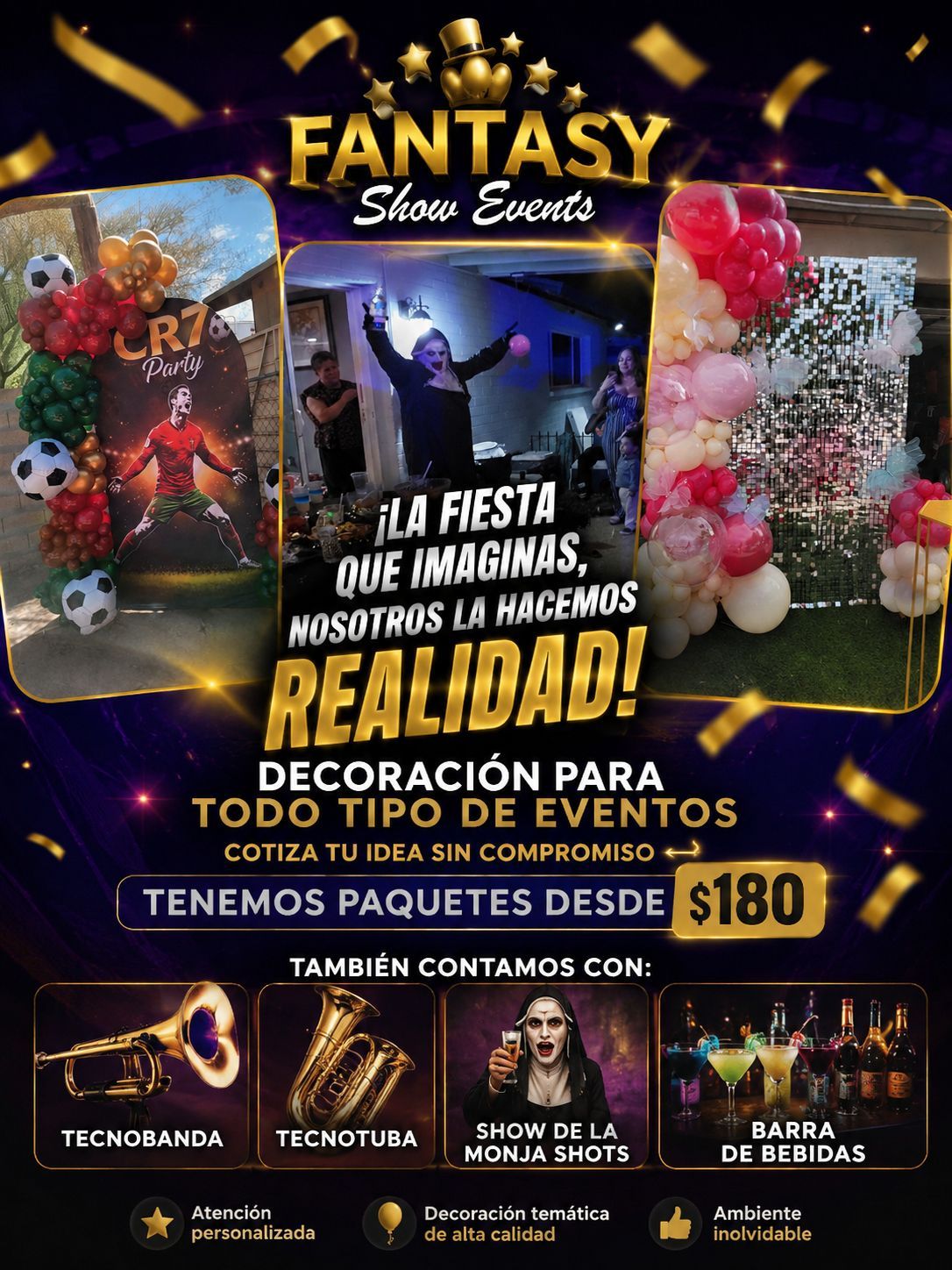 Decoracion de eventos desde $180