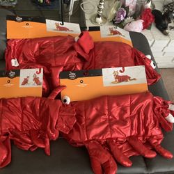 Lobster Set, Dog Halloween Costumes Sizes S, M, L & XL