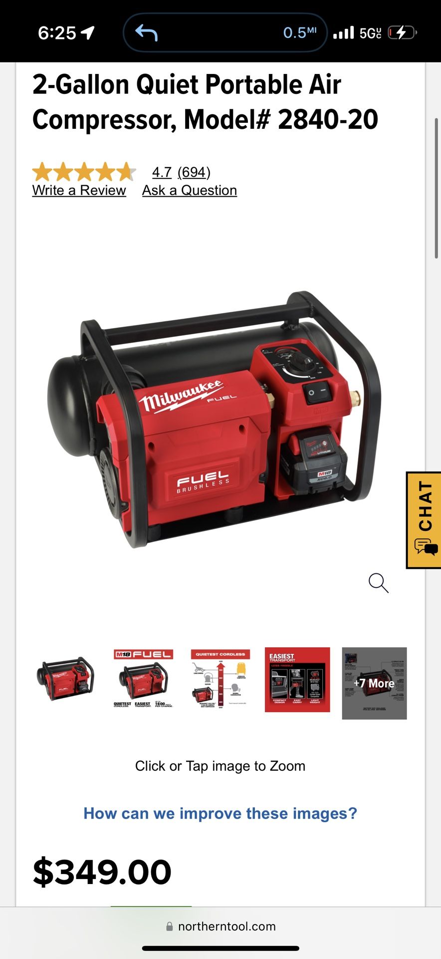 Milwaukee Air compressor