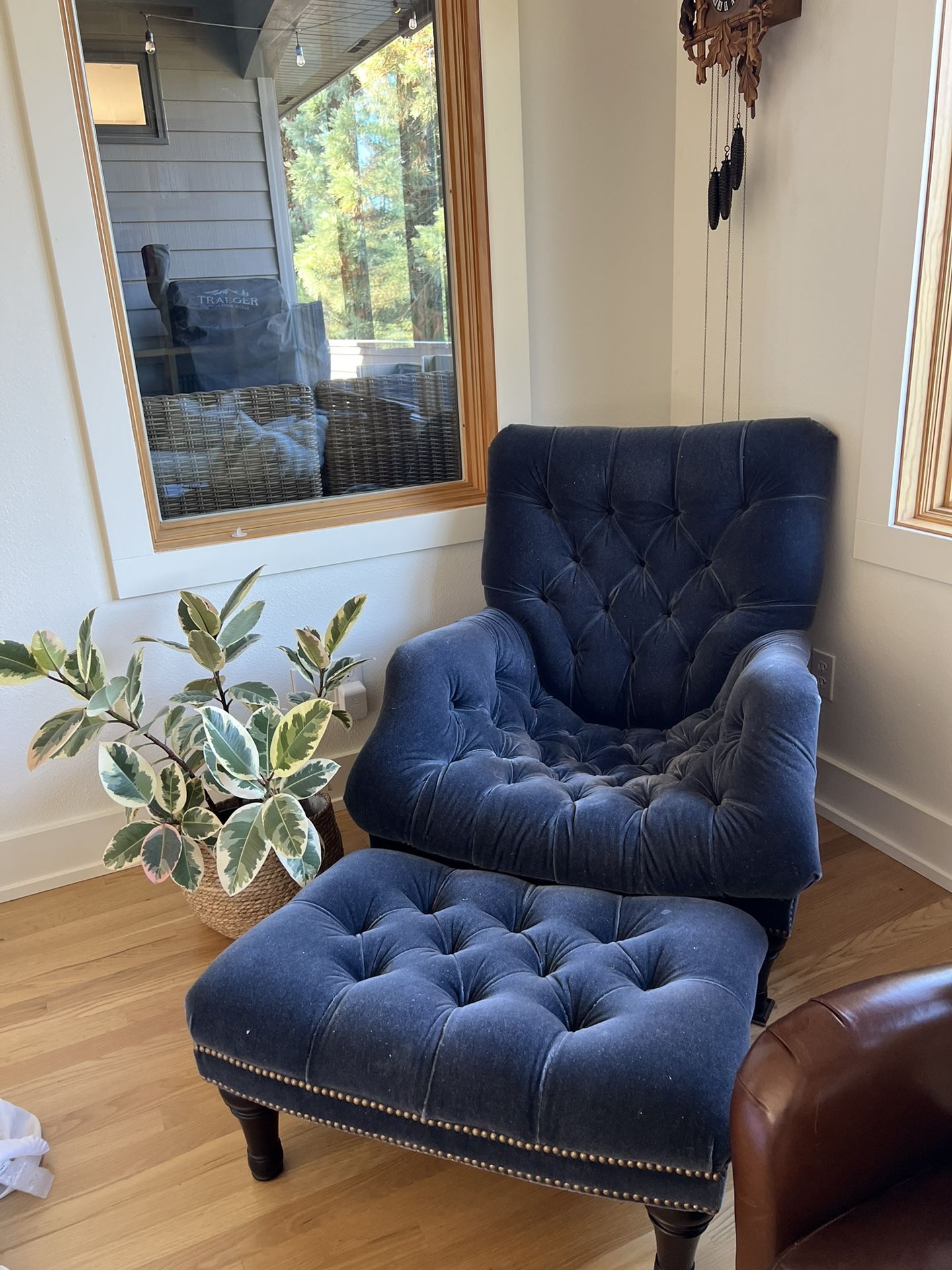 Chaddock Sleepy Hollow - Mohair Chair and Ottoman