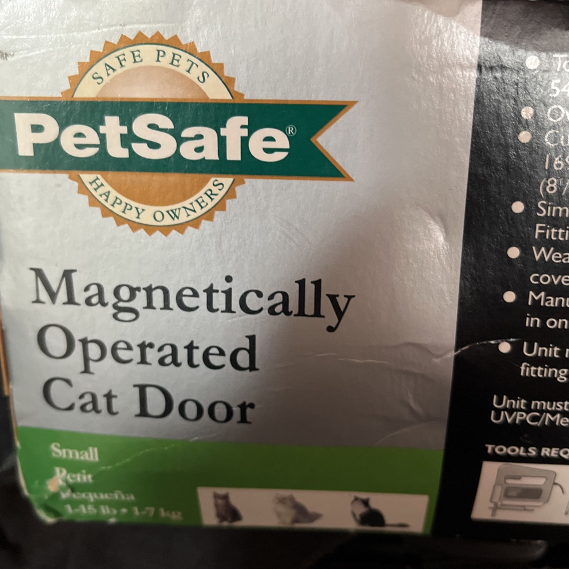 Cat Or Small Dog Pet safe Magnet Operated Cat Door Flap 