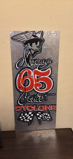 Vintage Race Car Sign