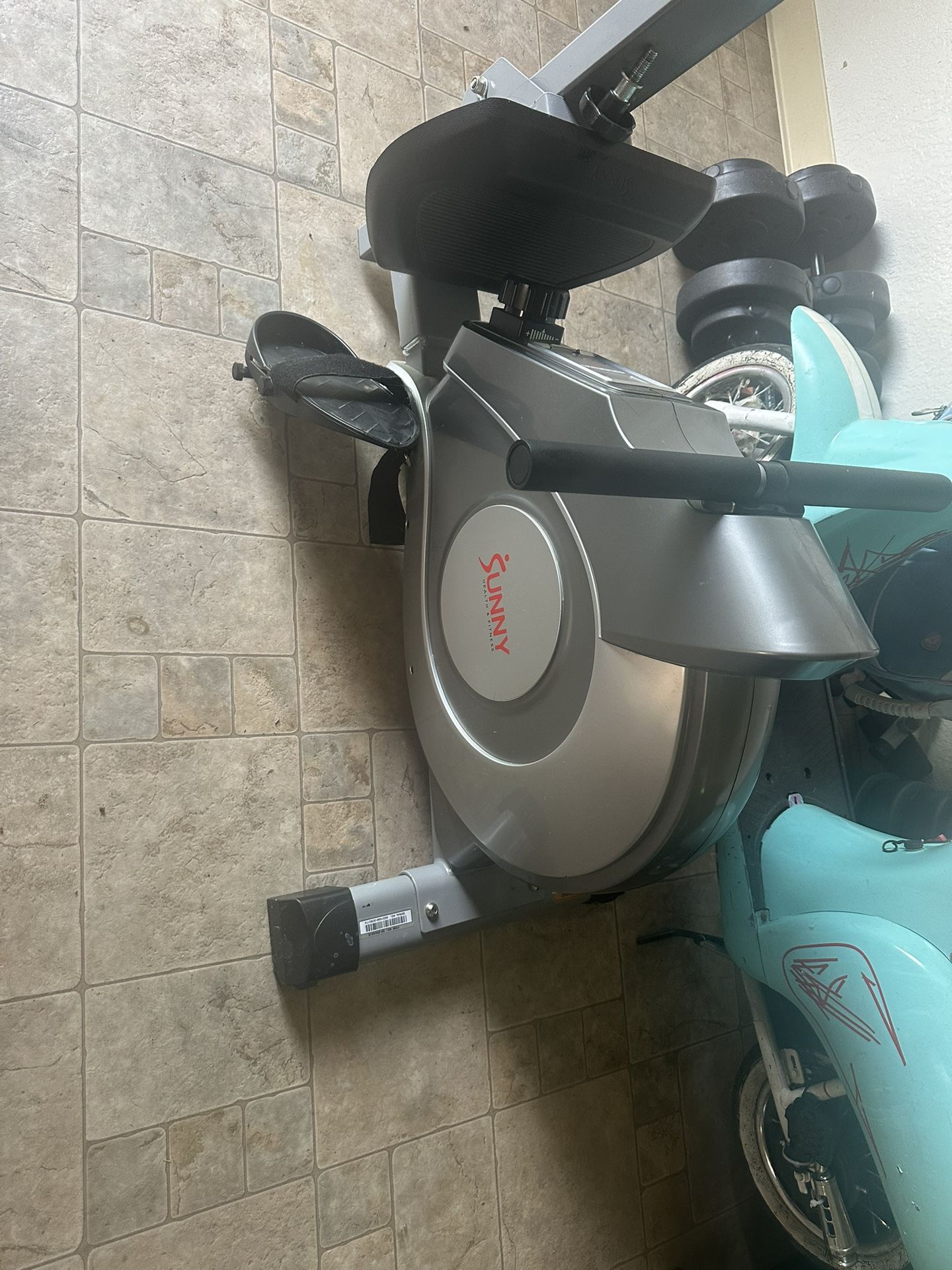 Elliptical and Rowing Machine