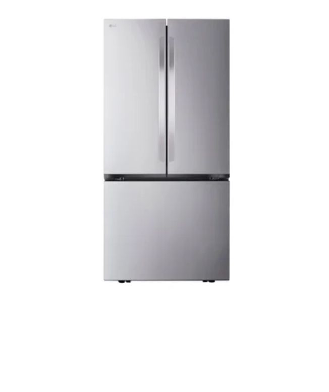 LG 22 CU-FT French Door Fridge stainless steel