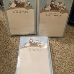 American Greetings 3 Pack Baby Shower Invitations 