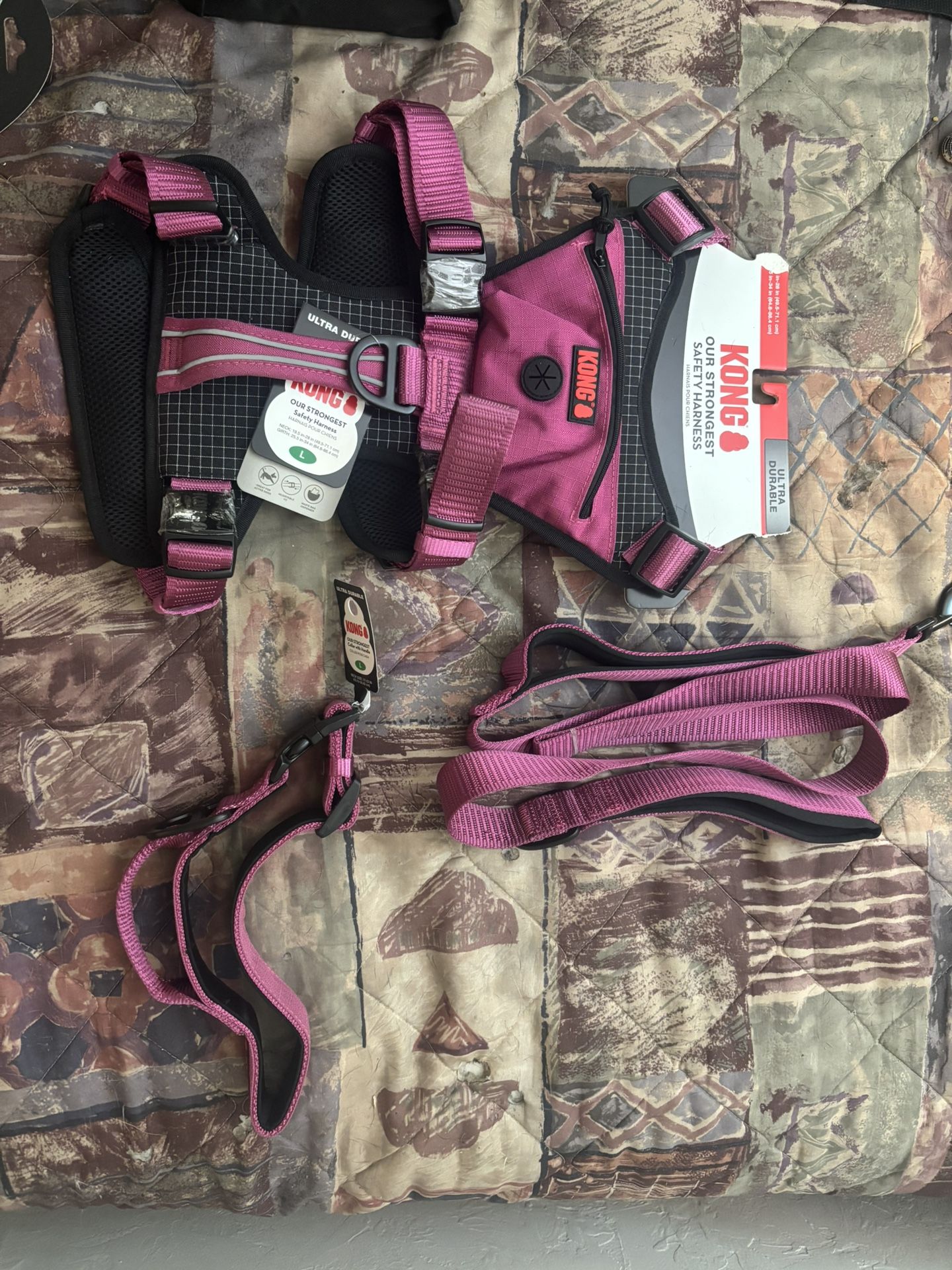 Dog Harness And Leash With Collar