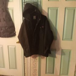 Genuine DICKIES Winter Hooded  Soft Shell. Fleeced Lining Barely Worn Show NO wear Or Tear