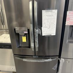 LG French Door Black Stainless Refrigerator 