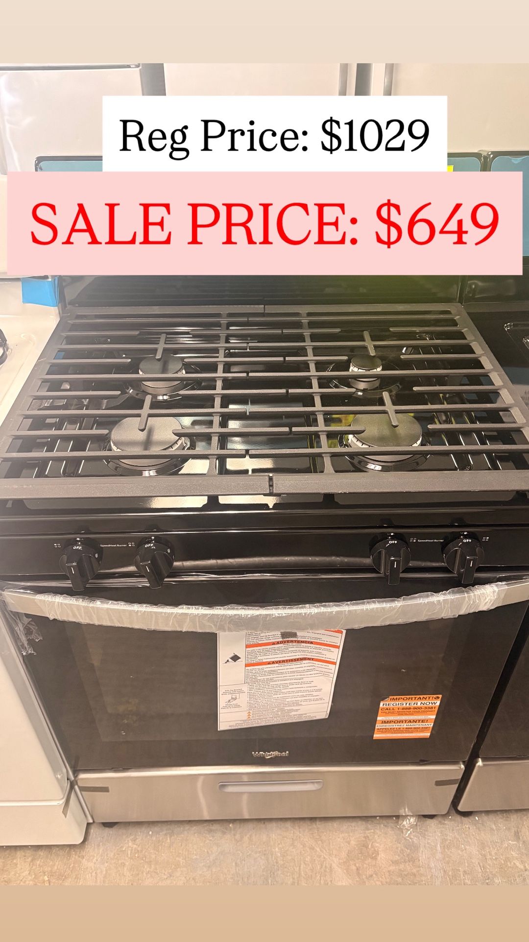 Whirlpool Gas Stove
