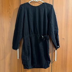 Black Long Sleeve Tunic Dress