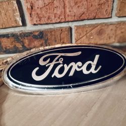 Ford Emblem Grill Tailgate Bumper Black Silver New Plastic 9” OEM