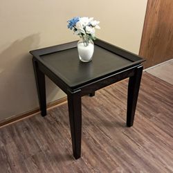 Espresso Wood End/Side Table