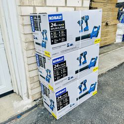 Brand New Kobalt 3-Tool Brushless Power Tool Combo Kit With Battery And Charger. In The Box.