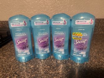 Secret Clear Gel Deodorant Relaxing Lavender 4-Pack